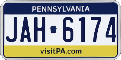 PA license plate JAH6174