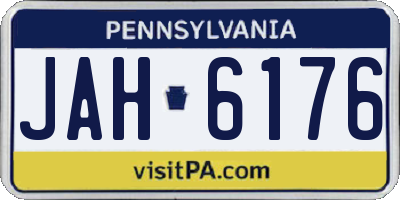 PA license plate JAH6176