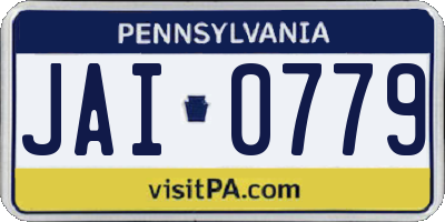 PA license plate JAI0779