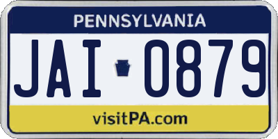 PA license plate JAI0879