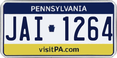 PA license plate JAI1264