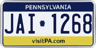 PA license plate JAI1268