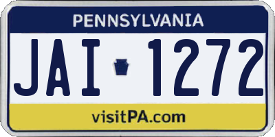 PA license plate JAI1272