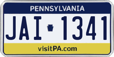 PA license plate JAI1341