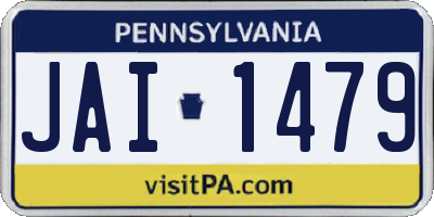 PA license plate JAI1479