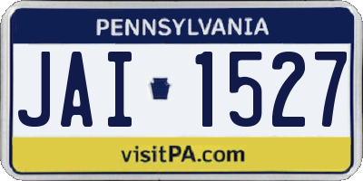 PA license plate JAI1527