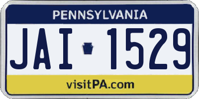 PA license plate JAI1529
