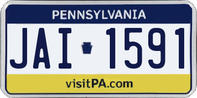 PA license plate JAI1591