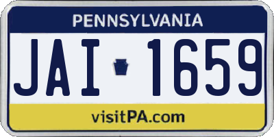 PA license plate JAI1659