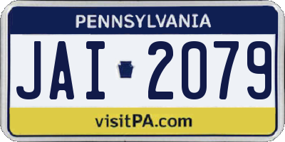 PA license plate JAI2079