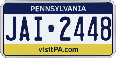 PA license plate JAI2448