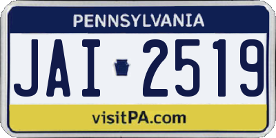 PA license plate JAI2519
