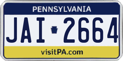 PA license plate JAI2664