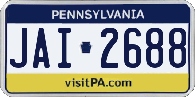 PA license plate JAI2688