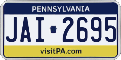 PA license plate JAI2695