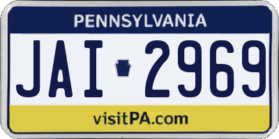 PA license plate JAI2969