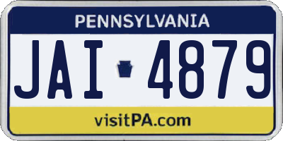 PA license plate JAI4879