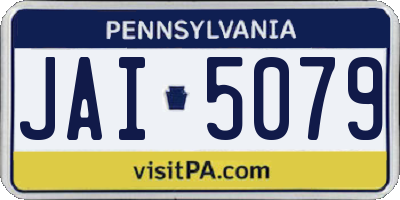PA license plate JAI5079