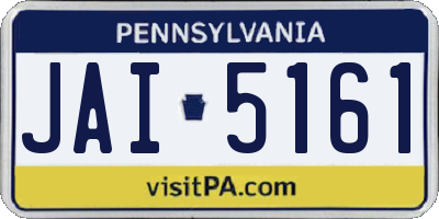 PA license plate JAI5161