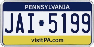 PA license plate JAI5199