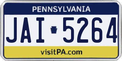 PA license plate JAI5264