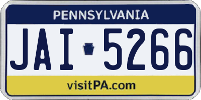 PA license plate JAI5266