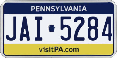 PA license plate JAI5284