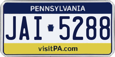PA license plate JAI5288