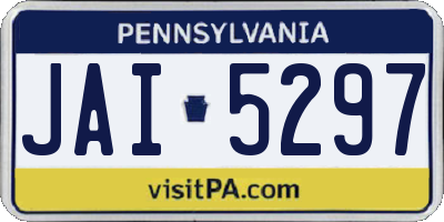 PA license plate JAI5297