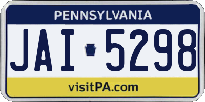 PA license plate JAI5298