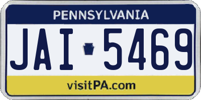 PA license plate JAI5469