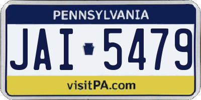 PA license plate JAI5479