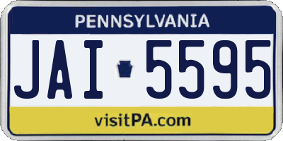 PA license plate JAI5595