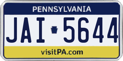PA license plate JAI5644