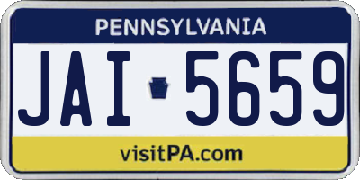 PA license plate JAI5659