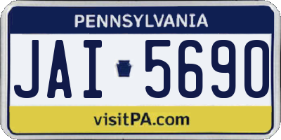 PA license plate JAI5690