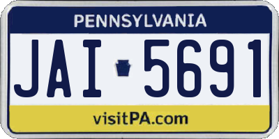 PA license plate JAI5691