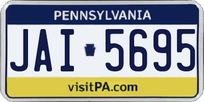 PA license plate JAI5695