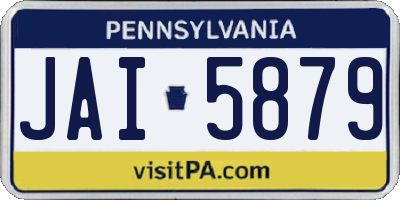 PA license plate JAI5879