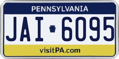 PA license plate JAI6095
