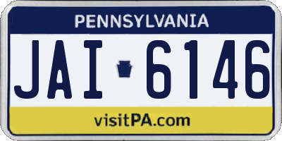 PA license plate JAI6146