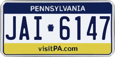 PA license plate JAI6147