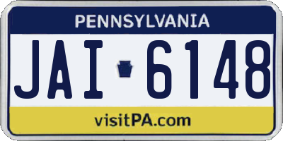 PA license plate JAI6148