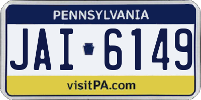 PA license plate JAI6149