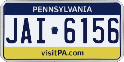 PA license plate JAI6156