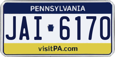 PA license plate JAI6170