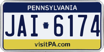 PA license plate JAI6174