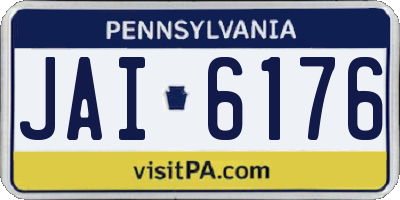 PA license plate JAI6176
