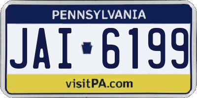 PA license plate JAI6199