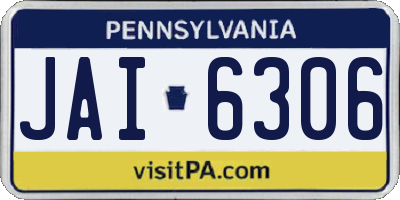 PA license plate JAI6306